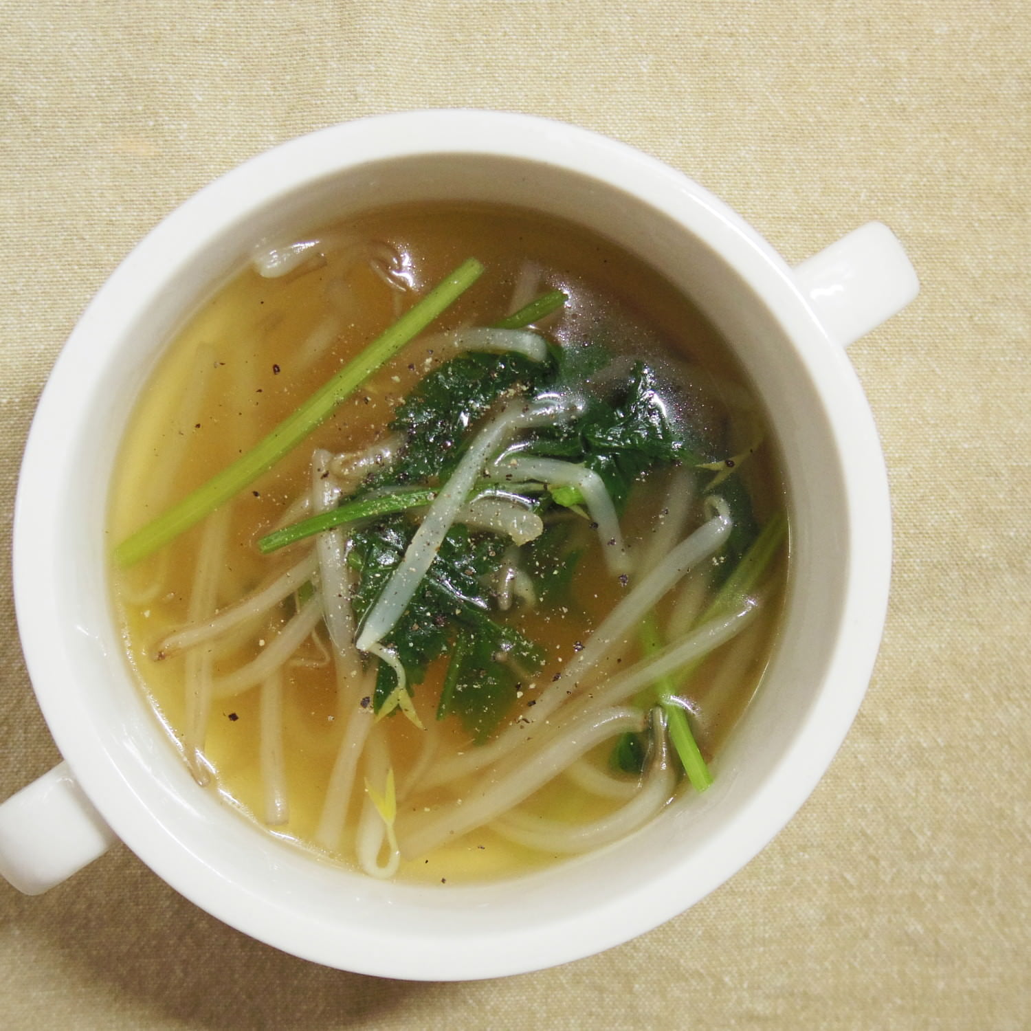 レシピ 豚肉とパクチーの炒め物とパクチーのスープ Unusual