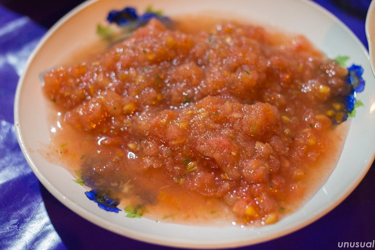 モロッコ料理 イワシフライのトマトソース